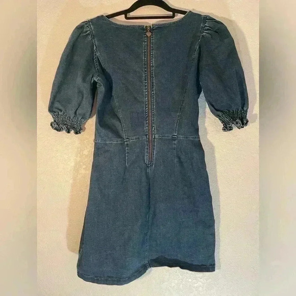 Betsey Johnson Blue Denim Mini Dress Womens Size 8 - Picture 8 of 12